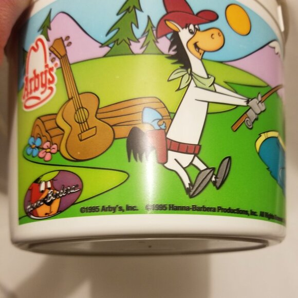 EUC 1995 Quick Draw McGraw & Baba Looey plastic bucket - Picture 7 of 9